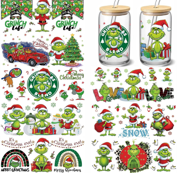 Grinch Cup Wraps